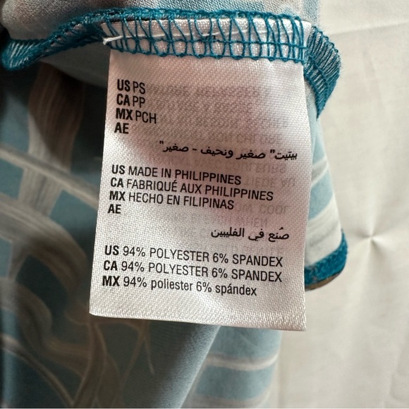 Alfani Womens Printed High Low Swing Tunic in Teal Petite Small - Picture 8 of 9